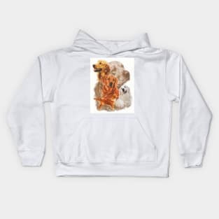 Golden Retriever Medley Kids Hoodie